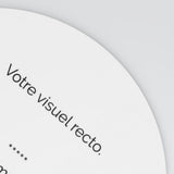 Rond Recto Verso 14cm - Création libre