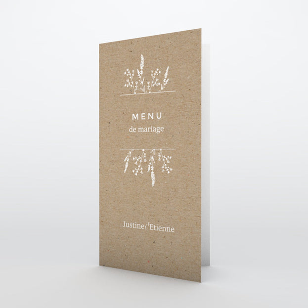 Menu de mariage