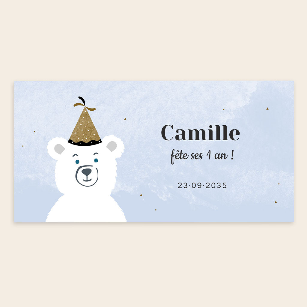 Carte invitation anniversaire enfant