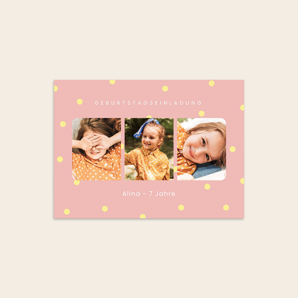 Carte invitation anniversaire enfant