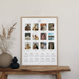 Fotokalender-Poster - Die 12 Monate des Jahres
