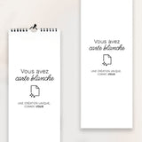 Calendrier photo long pour professionnels