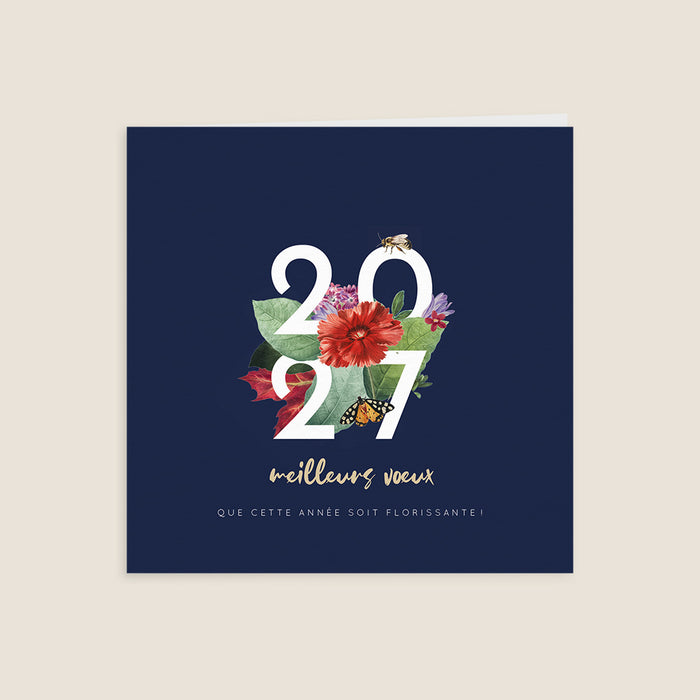 Cartes de Voeux Mairie Une Nature Florissante