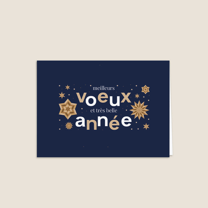 Cartes de Voeux Mairie Voeux Etoilés et Calendrier