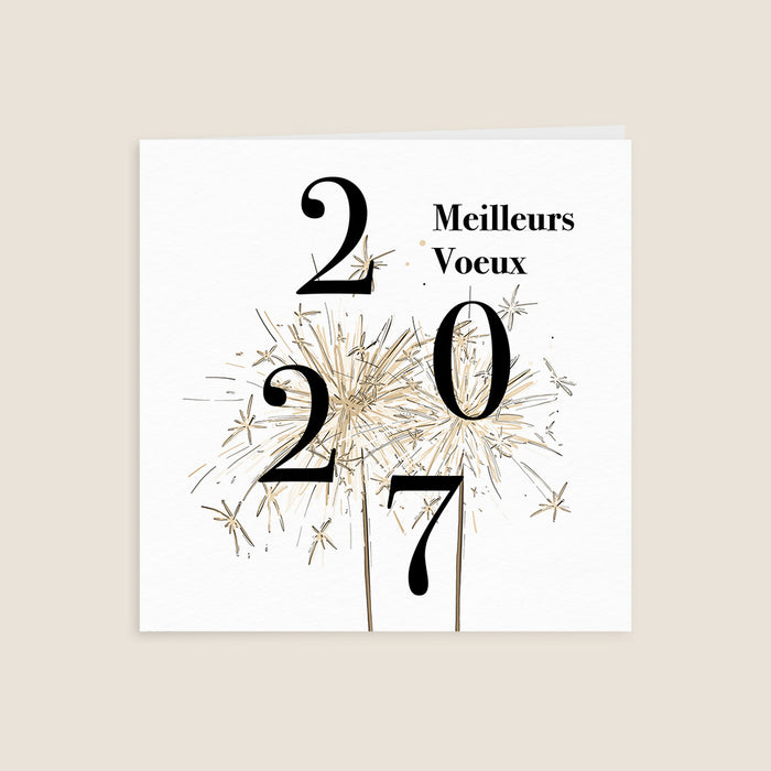 Cartes de Voeux Mairie Voeux Scintillants