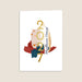 Cartes de Voeux Mairie Pinceau abstrait & aplats graphiques
