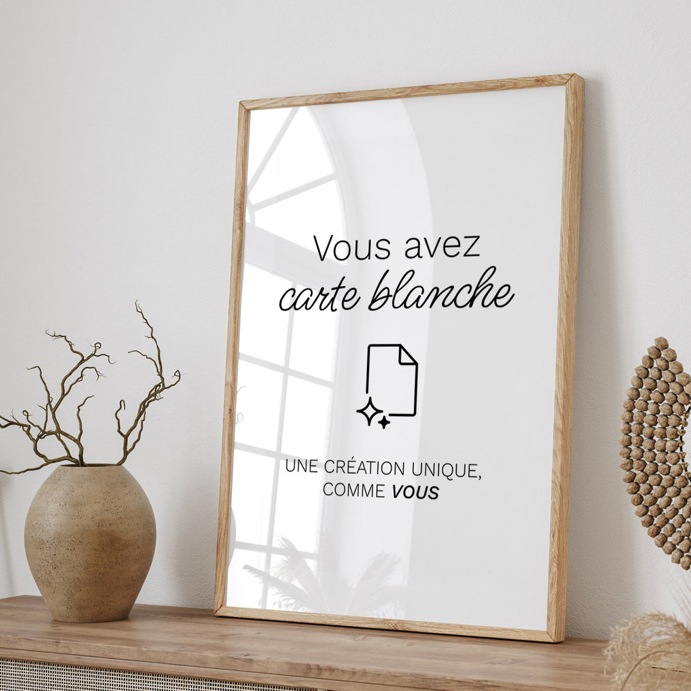 Poster photo création libre