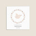 Faire-part communion Colombe et Couronne Liberty