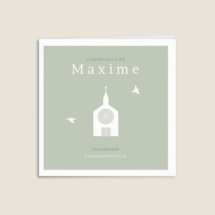 Faire-part personnalisé Église Et Douces Colombes