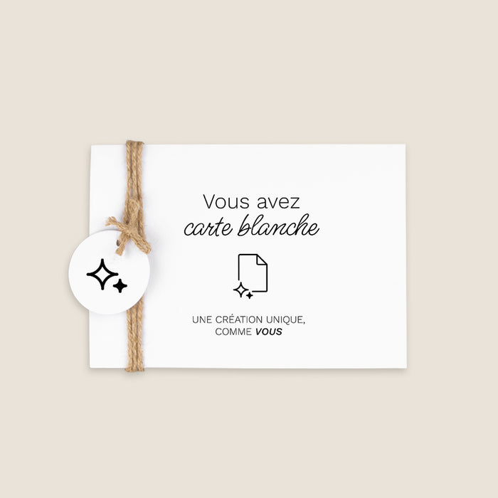 Création libre faire-part naissance Paysage Portefeuille Premium + Ficelle 15,1 x 10,8 cm