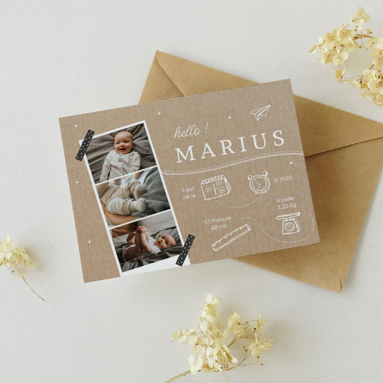 Faire-part naissance original