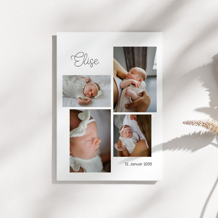 Les iconiques de Planet Cards Multi-Foto und schöne Schrift