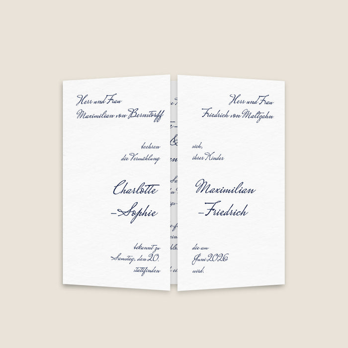 Hochzeitseinladungen Traditionell