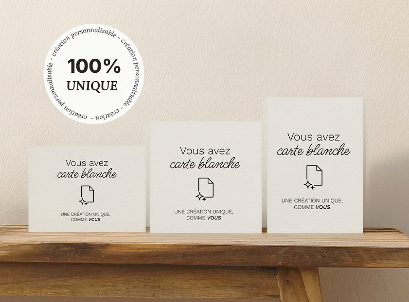 Créez une carte qui vous ressemble à 100 %
