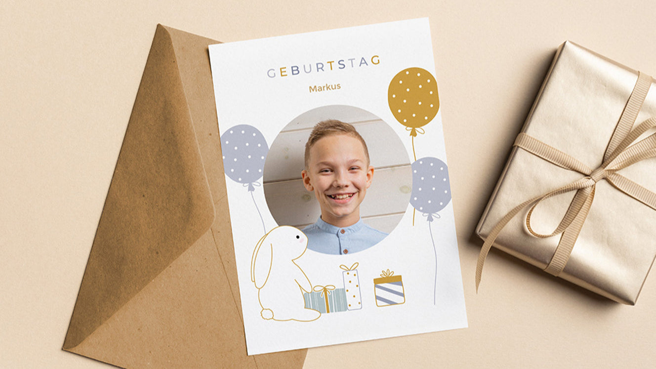 Carte invitation anniversaire enfant
