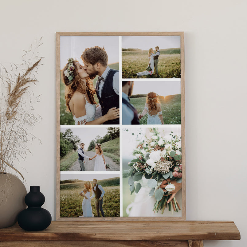 Poster fotografico del matrimonio