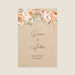 Panneau bienvenue mariage Fleurs séchées et Kraft