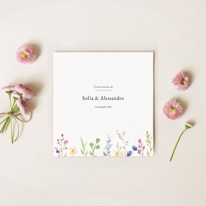 Partecipazioni di matrimonio rustico Giardino fiorito