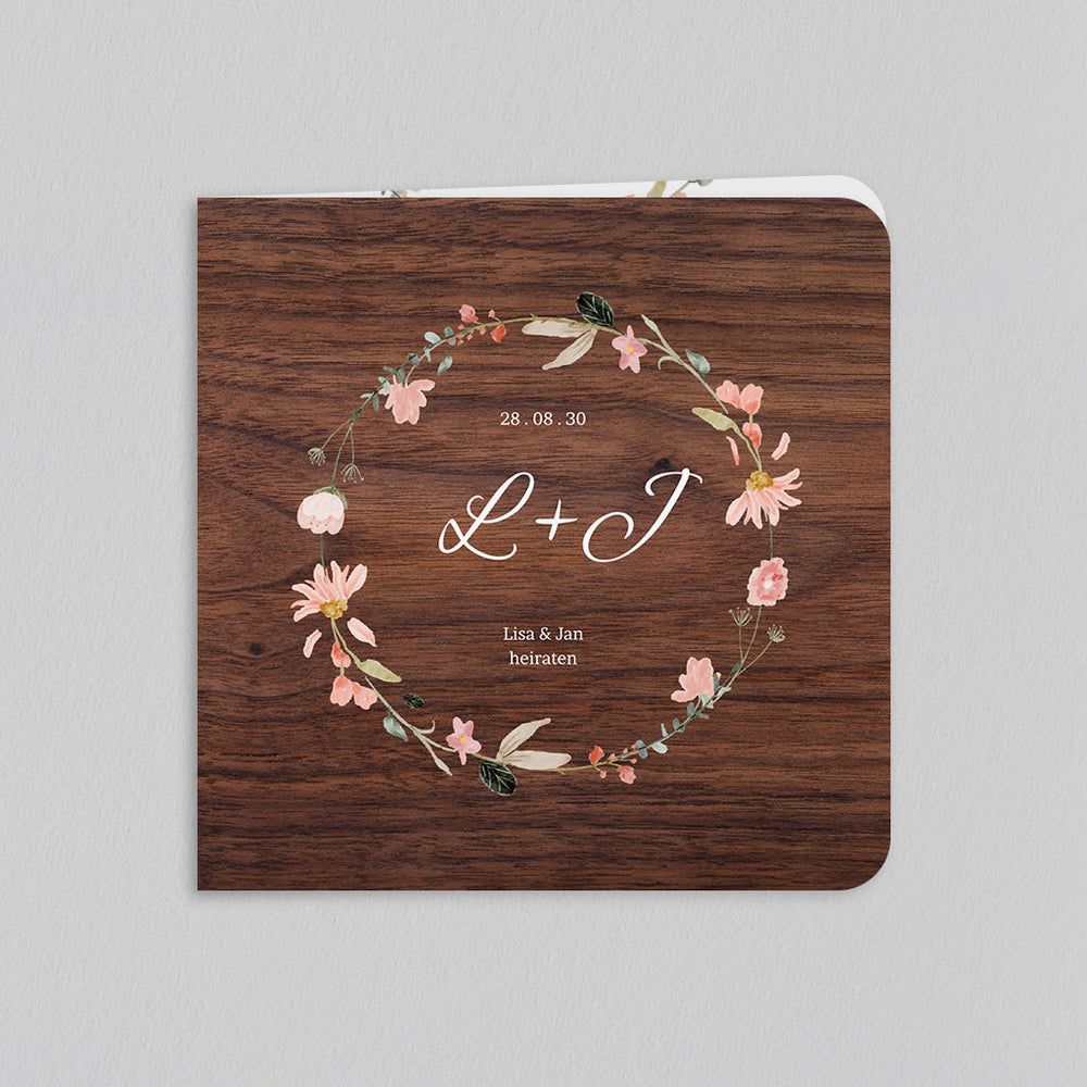 Blumiges Holz
