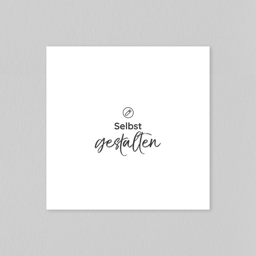 Quadratisch Einseitig 14 x 14 cm - Selbst gestalten