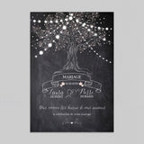 Arbre et guirlande lumineuse
