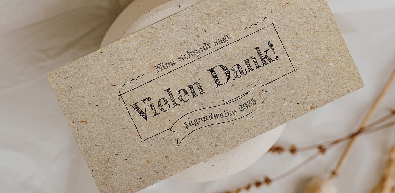 Dankeskarten Jugendweihe