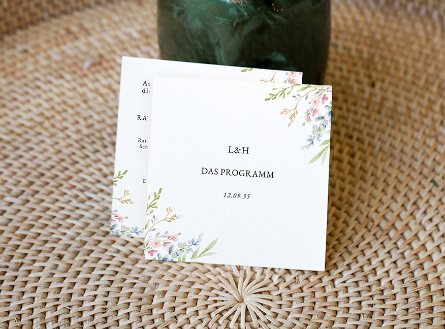 Programmheft Hochzeit