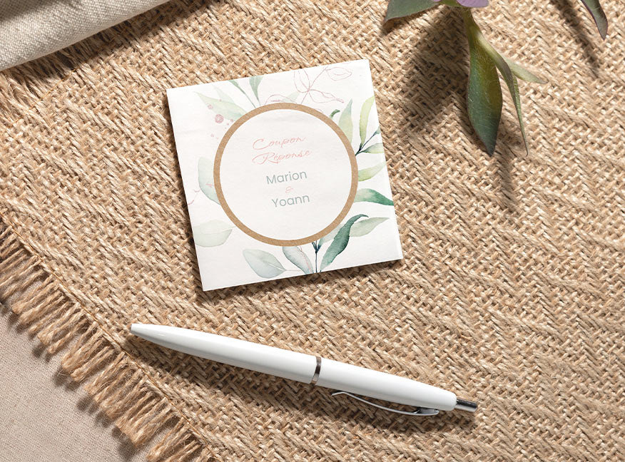 Coupon-réponse mariage