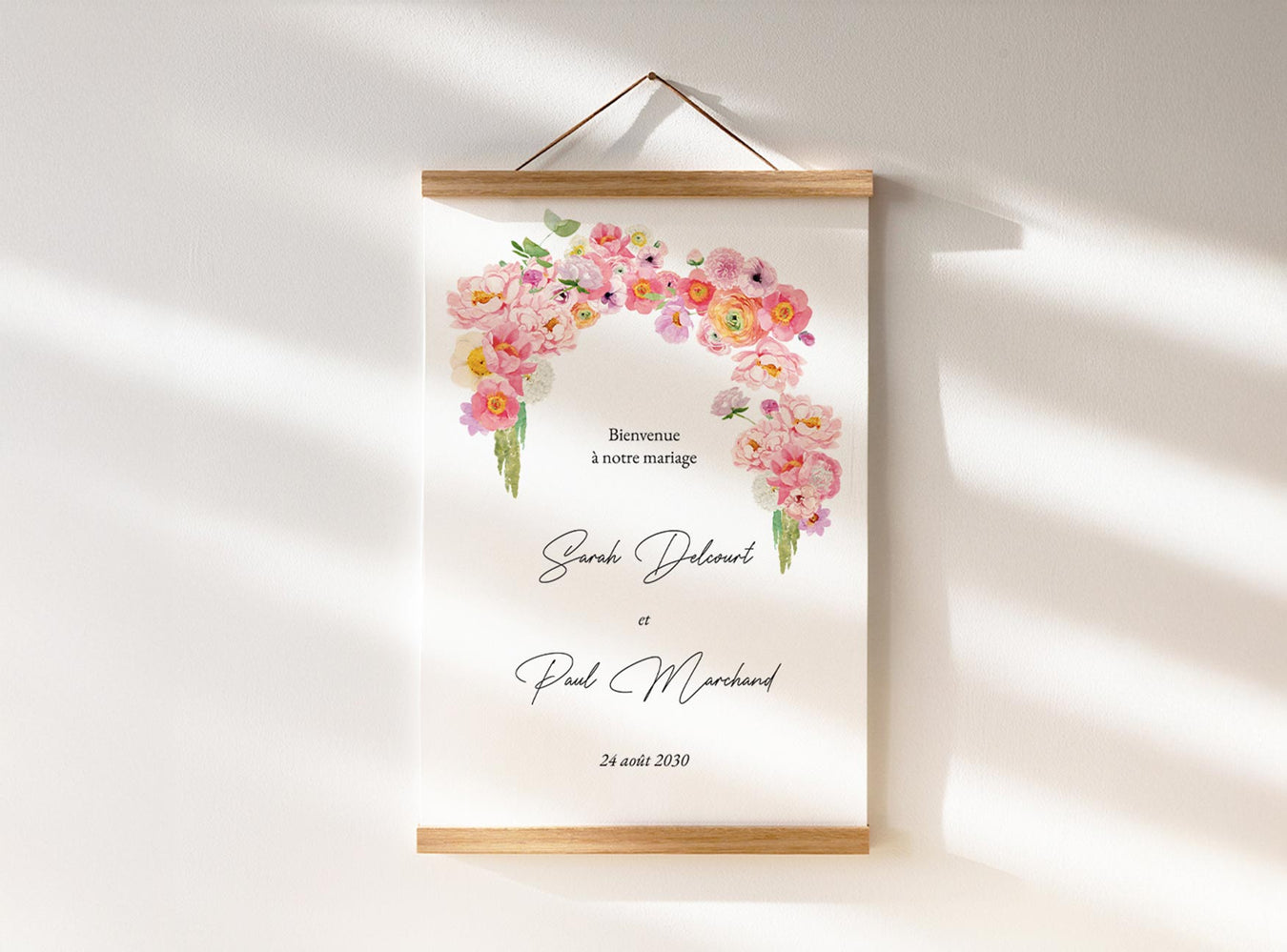 Panneau bienvenue mariage