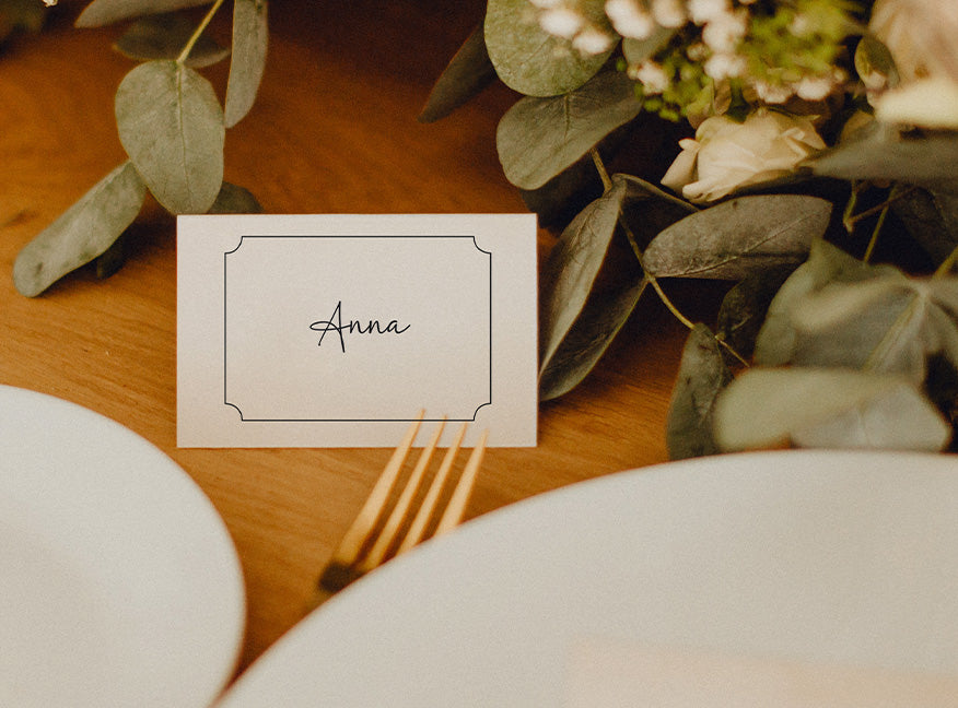 Segnaposto di matrimonio