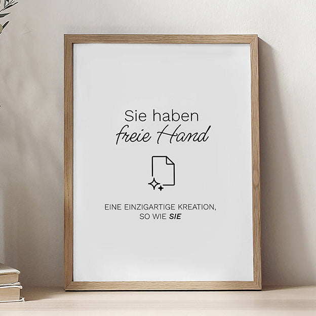100% personalisiertes Poster für Fachleute