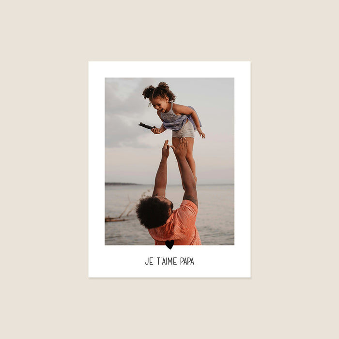 Poster photo Je t'aime Papa