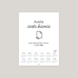 Poster calendario fotografico - 100% personalizzabile