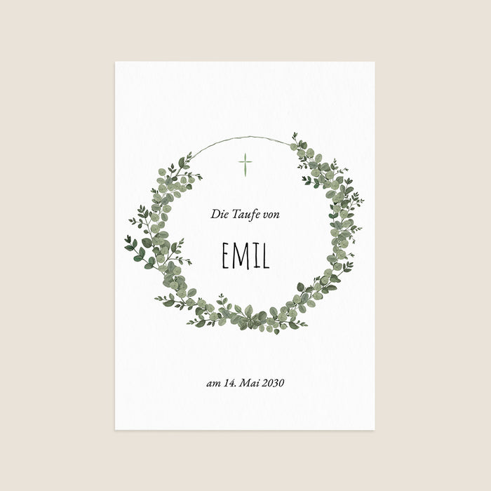 Les iconiques de Planet Cards Eukalyptuskranz und Kreuz