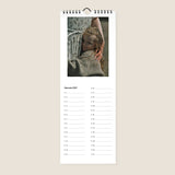 Calendario verticale lungo da parete