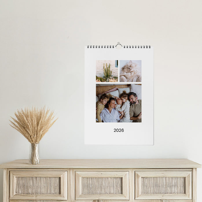 Calendario fotografico A4 verticale semplice