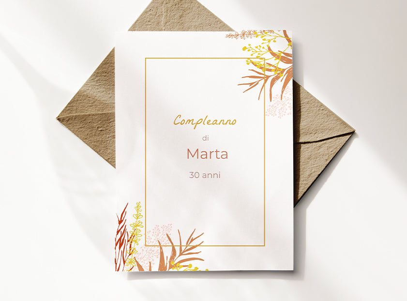 Carte invitation anniversaire adulte